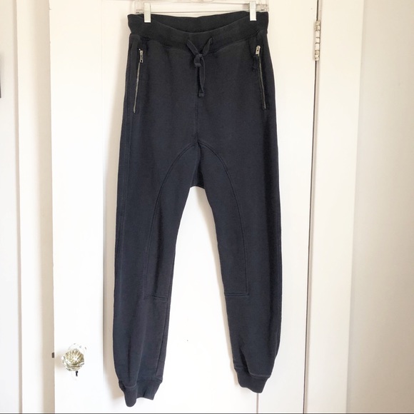 All Saints Other - All Saints Low Crotch Zipper Navy Joggers